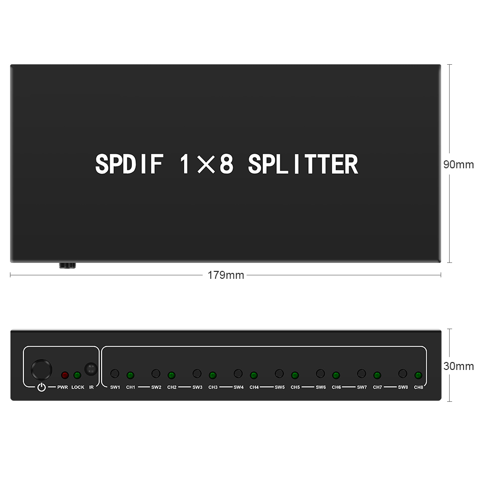 مقسم صوت رقمي بصري ، 1 في 8 خا - مراجعة Home Cinema Unit وسعره